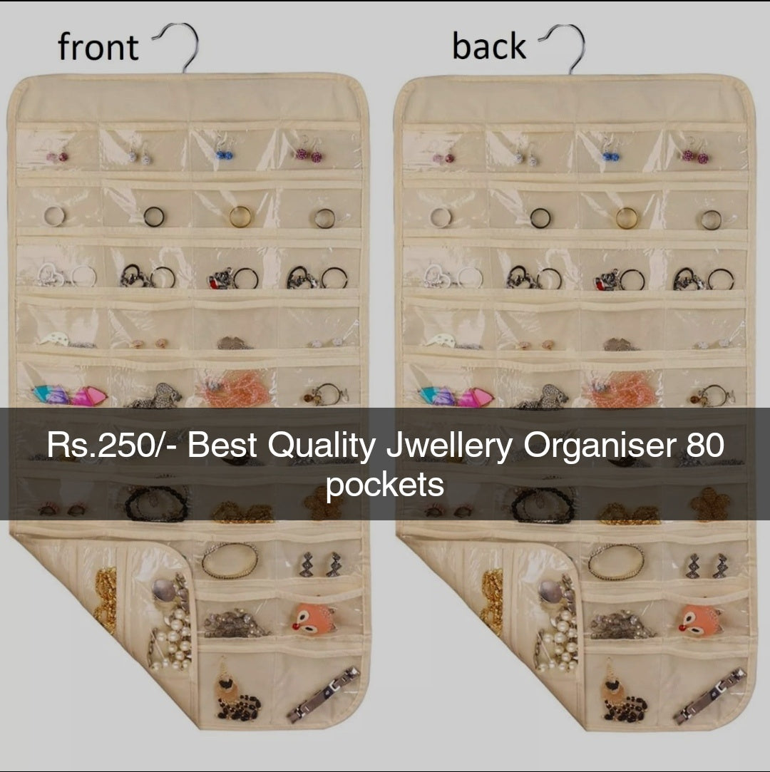 80 Pockets Jewelry Holder