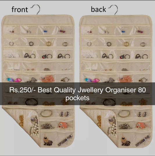 80 Pockets Jewelry Holder