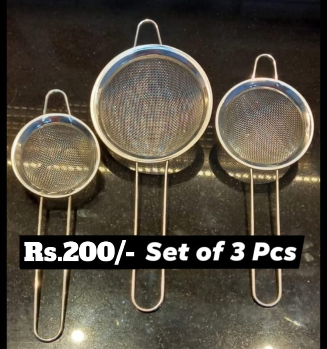 Tea Strainer 3 Pcs Set