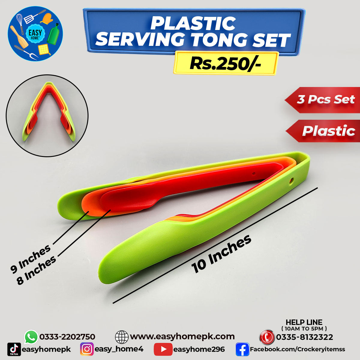 Kitchen Plastic Tong