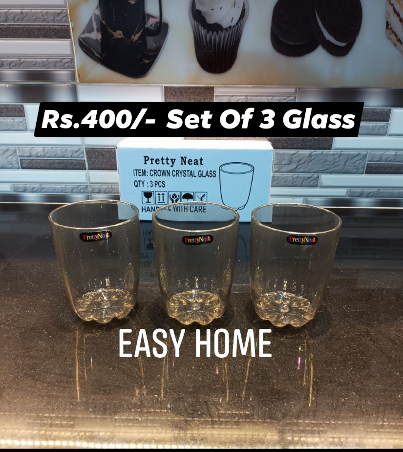Crystal Plastic Glass Set