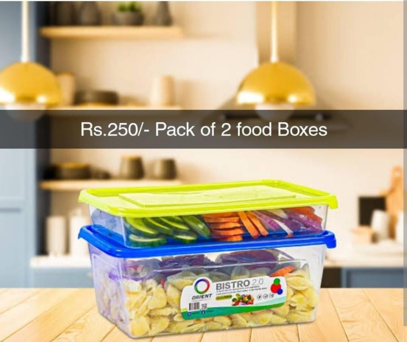 Bistro 2 Pcs Food Boxes