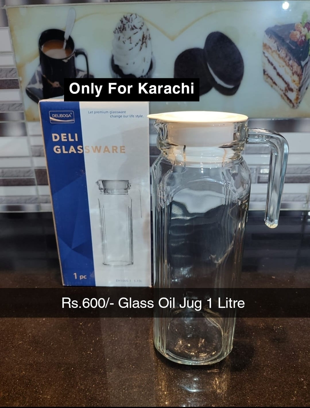 Glass Oil Jug