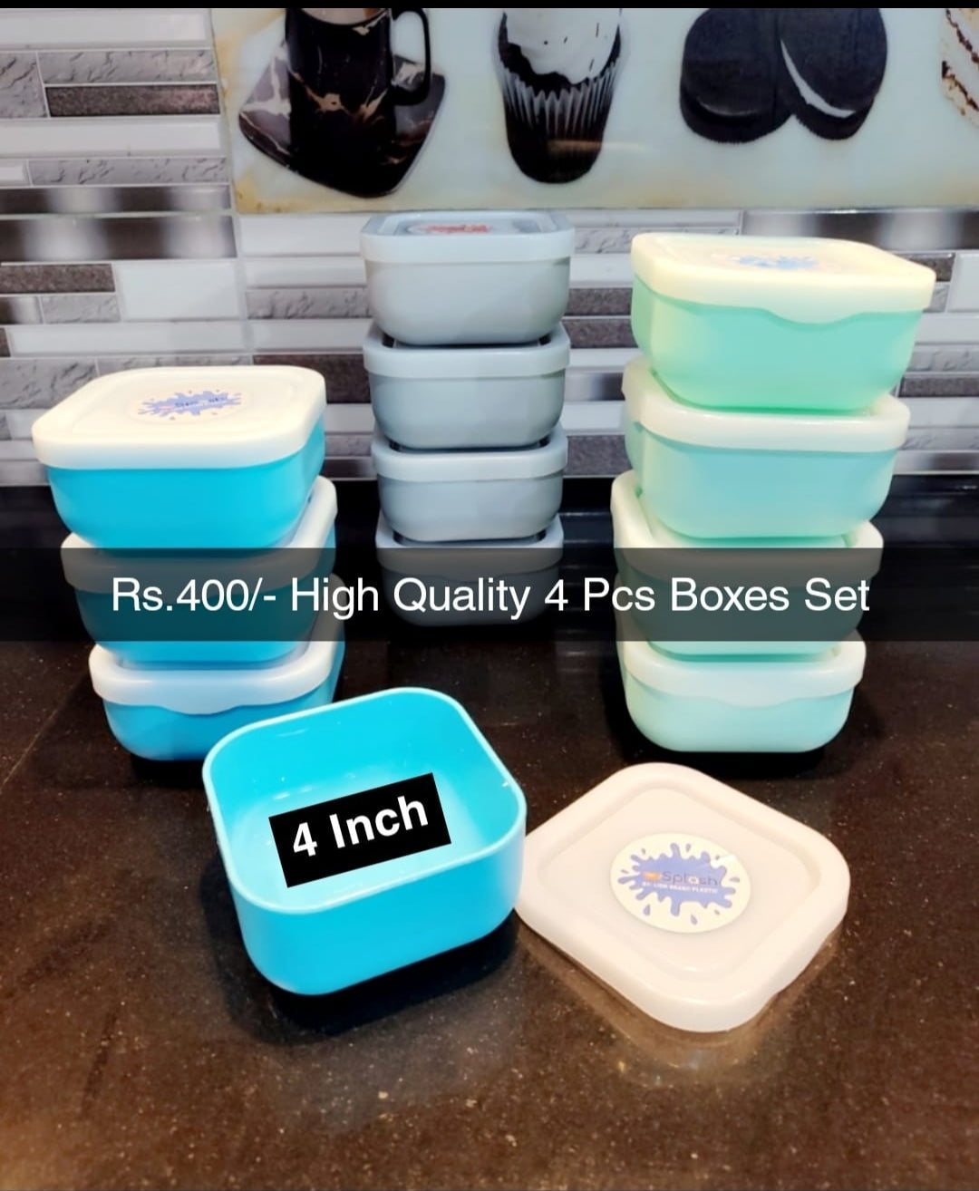 Splash Box - 4 Pcs Set