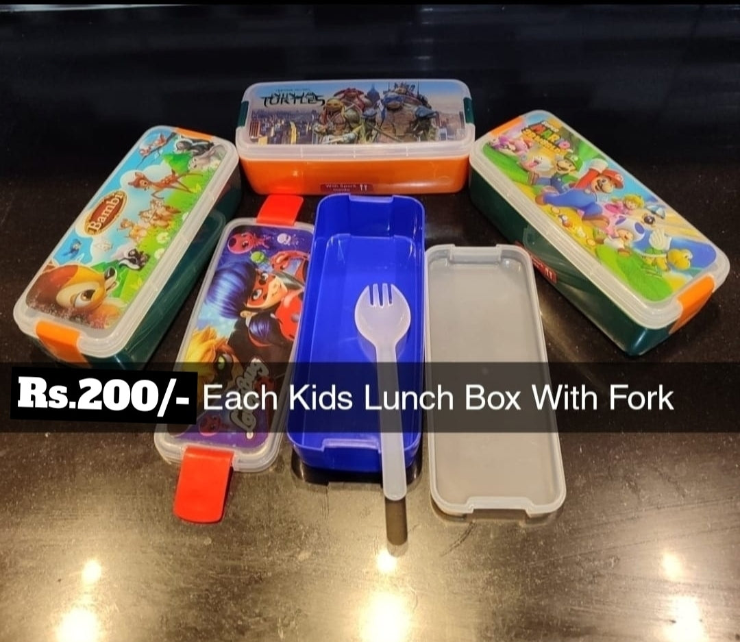 Kids Lunch Box With Fork