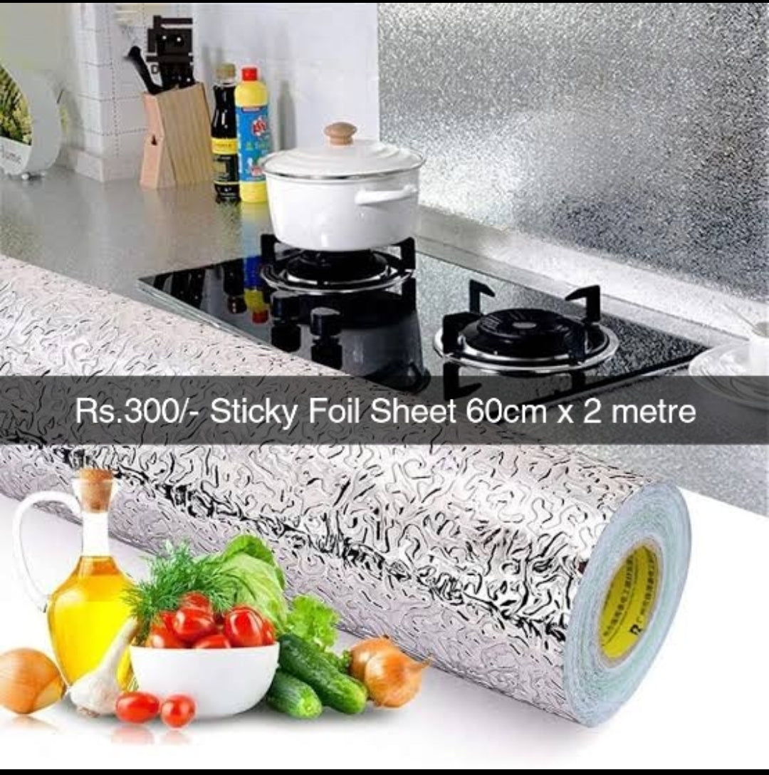 Sticky Silver Foil Sheet