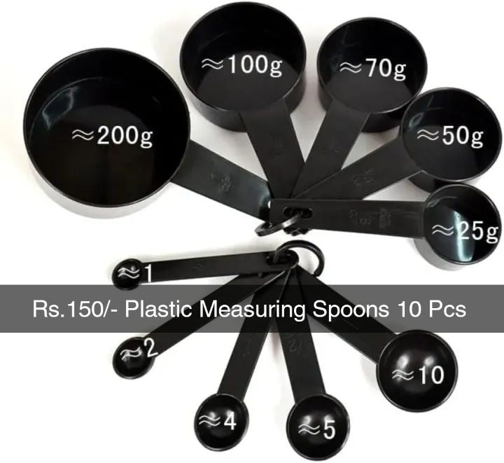 Black Measuring Spoon Set