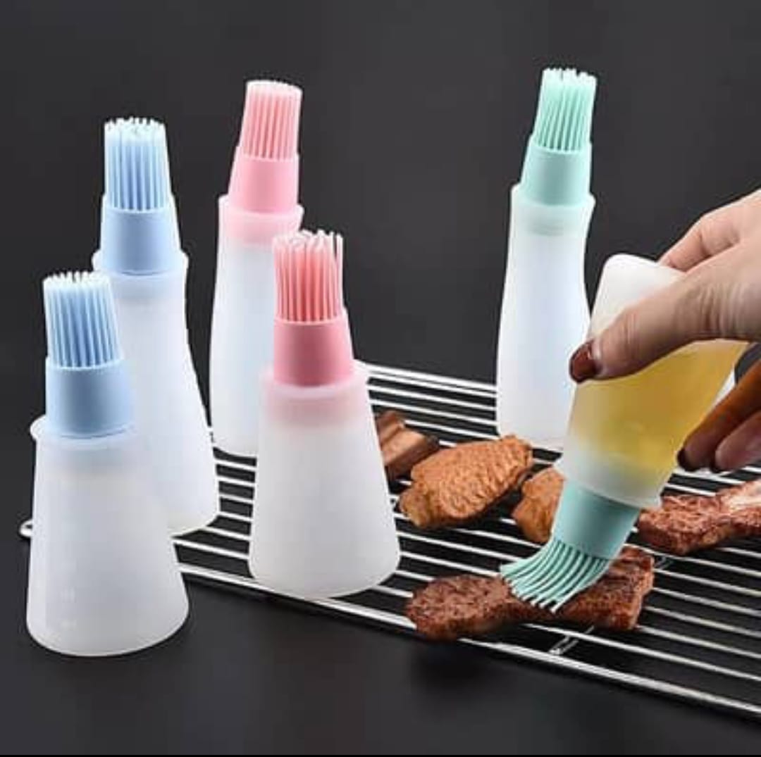 Silicon Oil Bottle With Brush