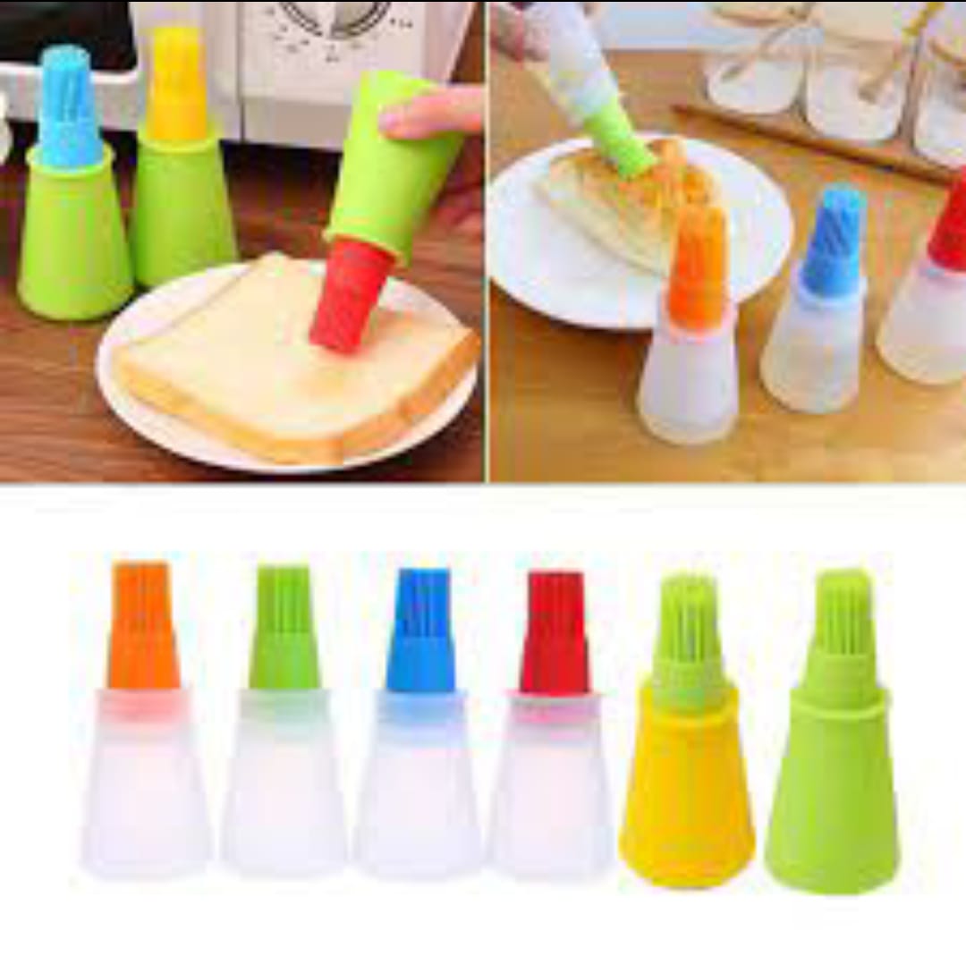Silicon Oil Bottle With Brush