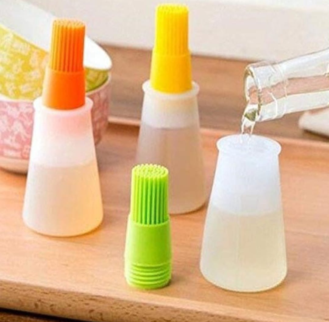 Silicon Oil Bottle With Brush