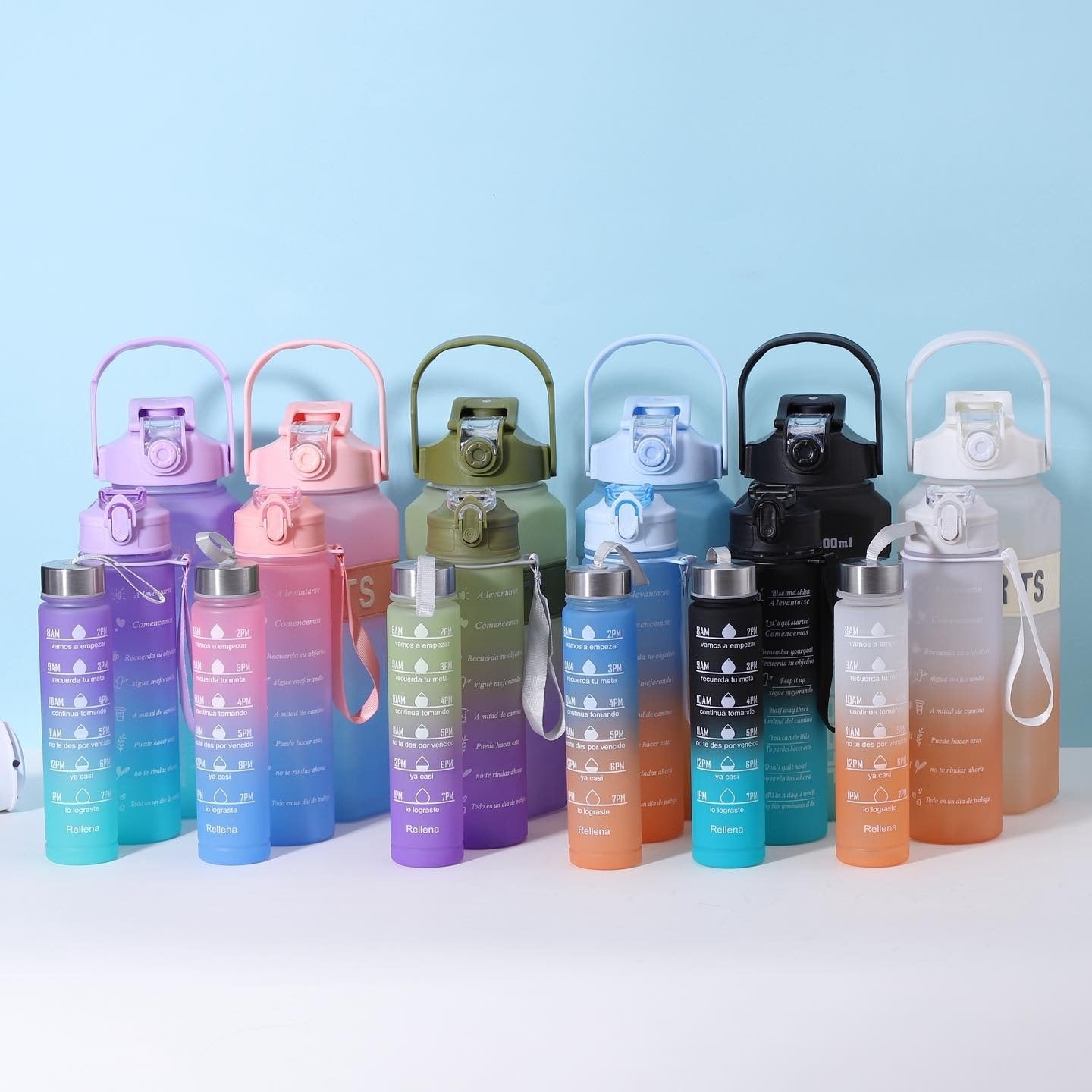 Plastic Water Bottle 3 Pcs Set