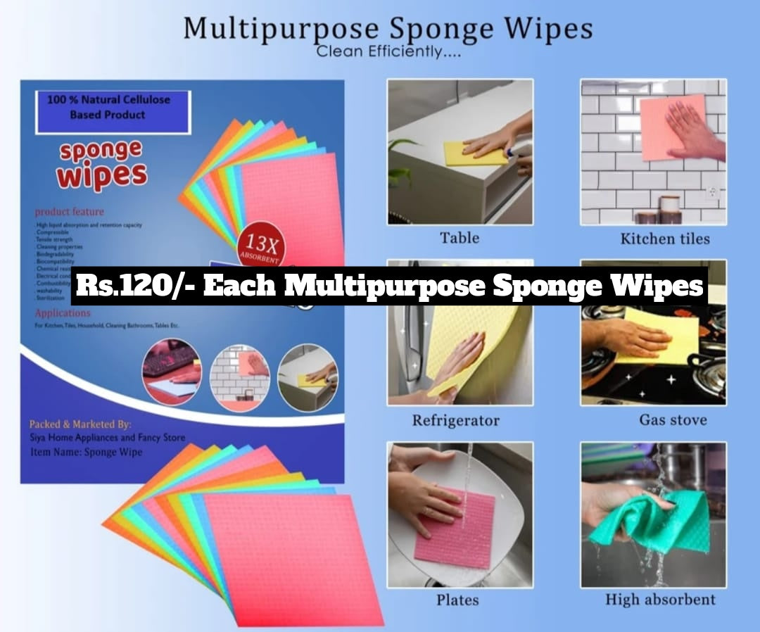 Multipurpose Sponge Wipes