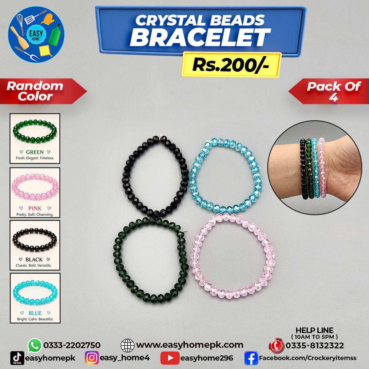 Crystal Beads Bracelet