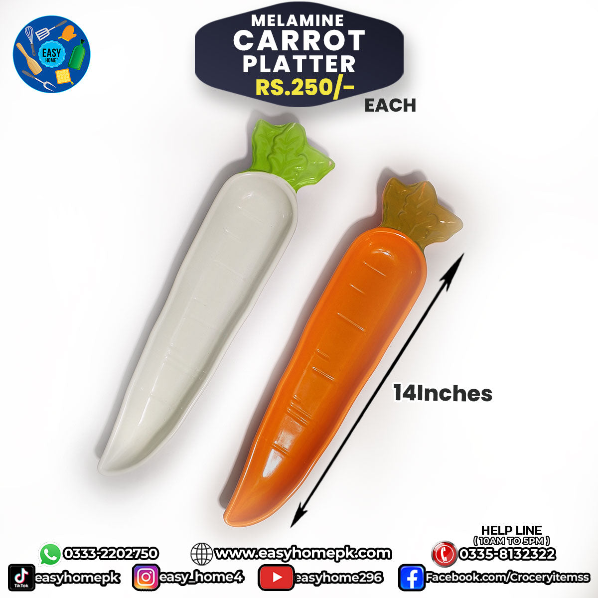 Melamine Carrot Platter