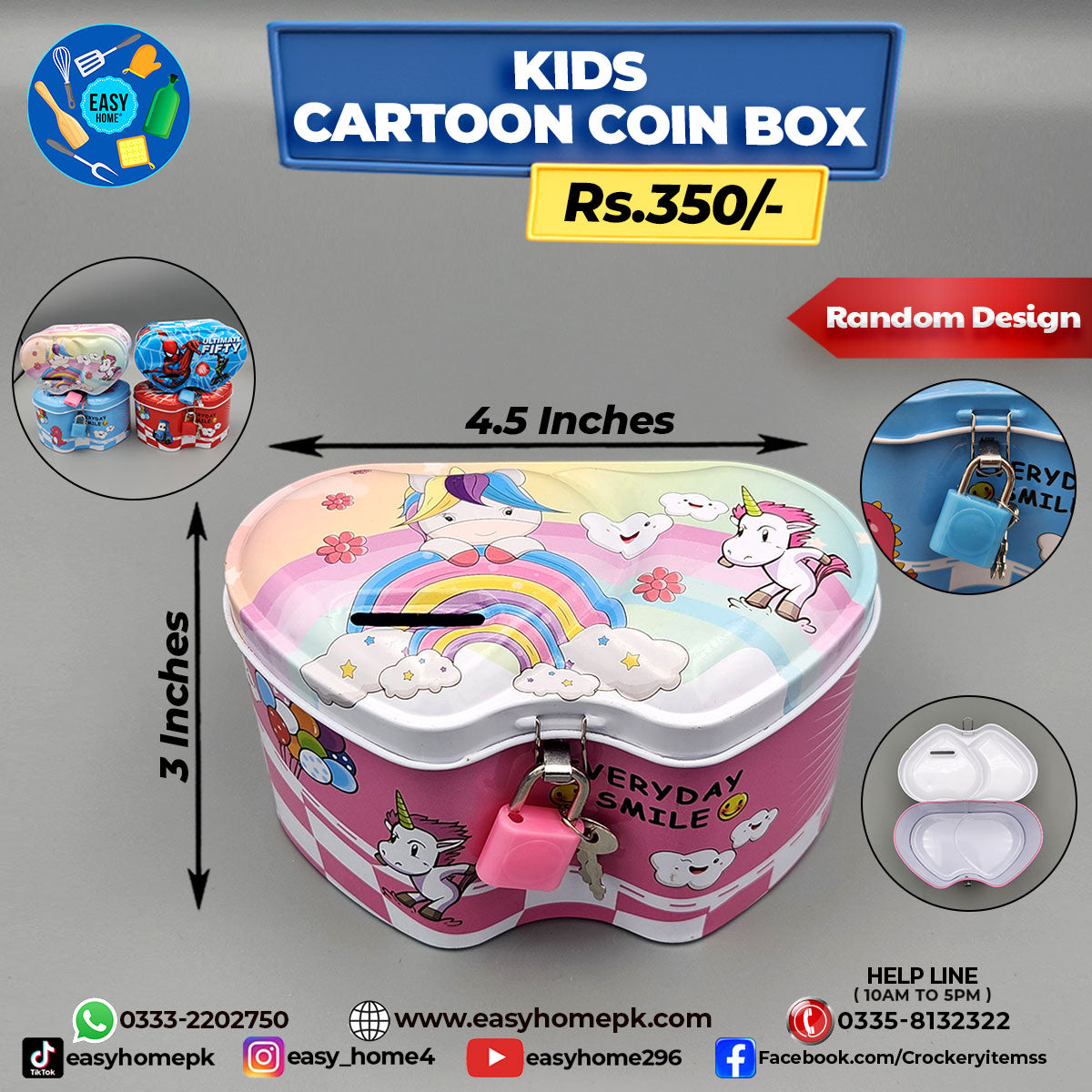 Kids Cartoon Coin Box