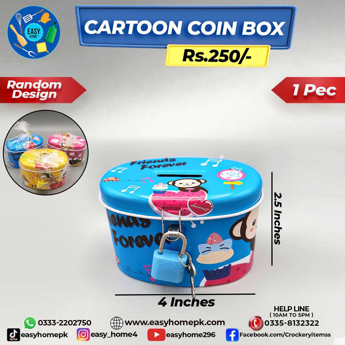 Cartoon Coin Box