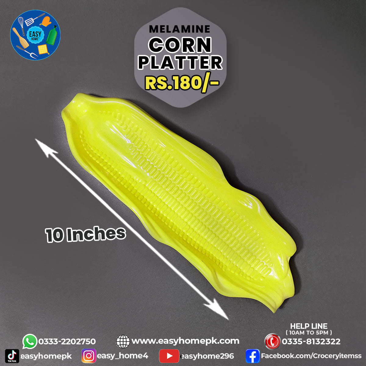Melamine Corn Platter