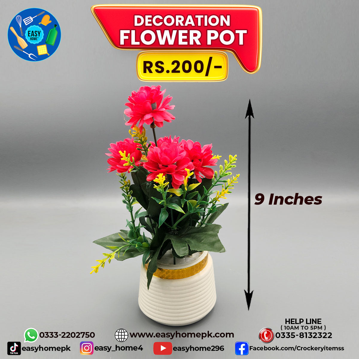 Decoration Flower Pot - Large