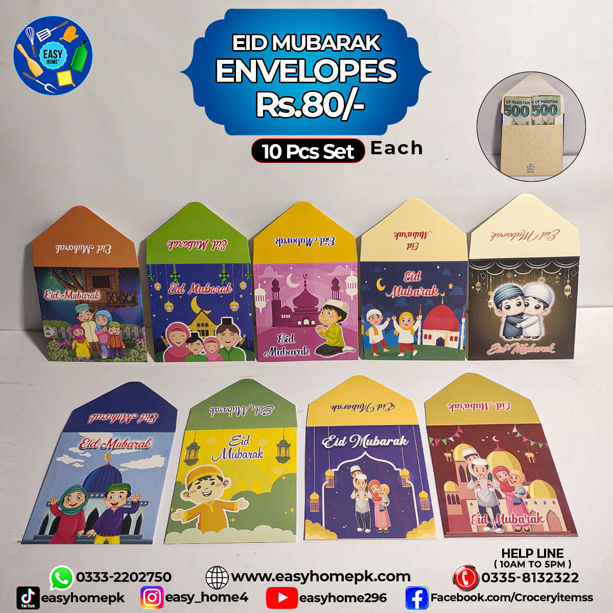 Kids Eid Envelopes / Cards