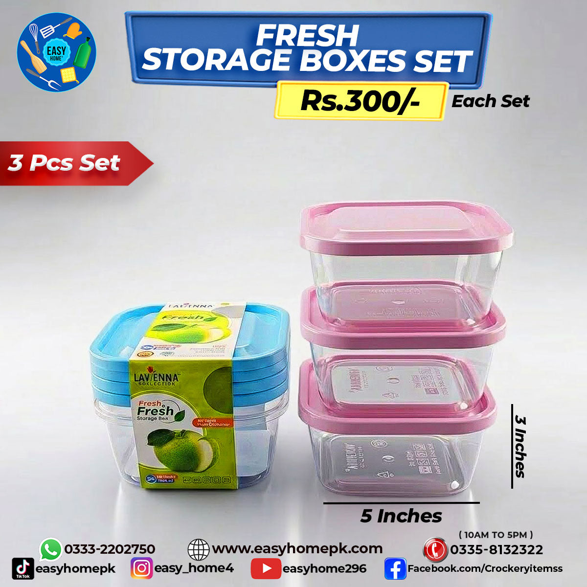 Fresh Box 3 Pcs Set