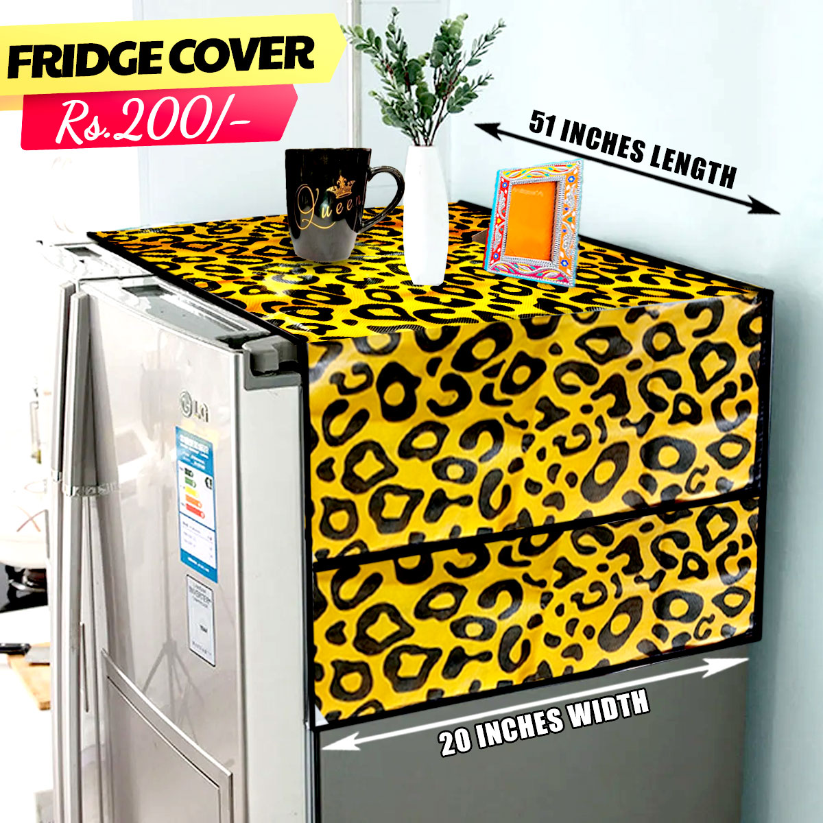 Fridge Cover - Mustard