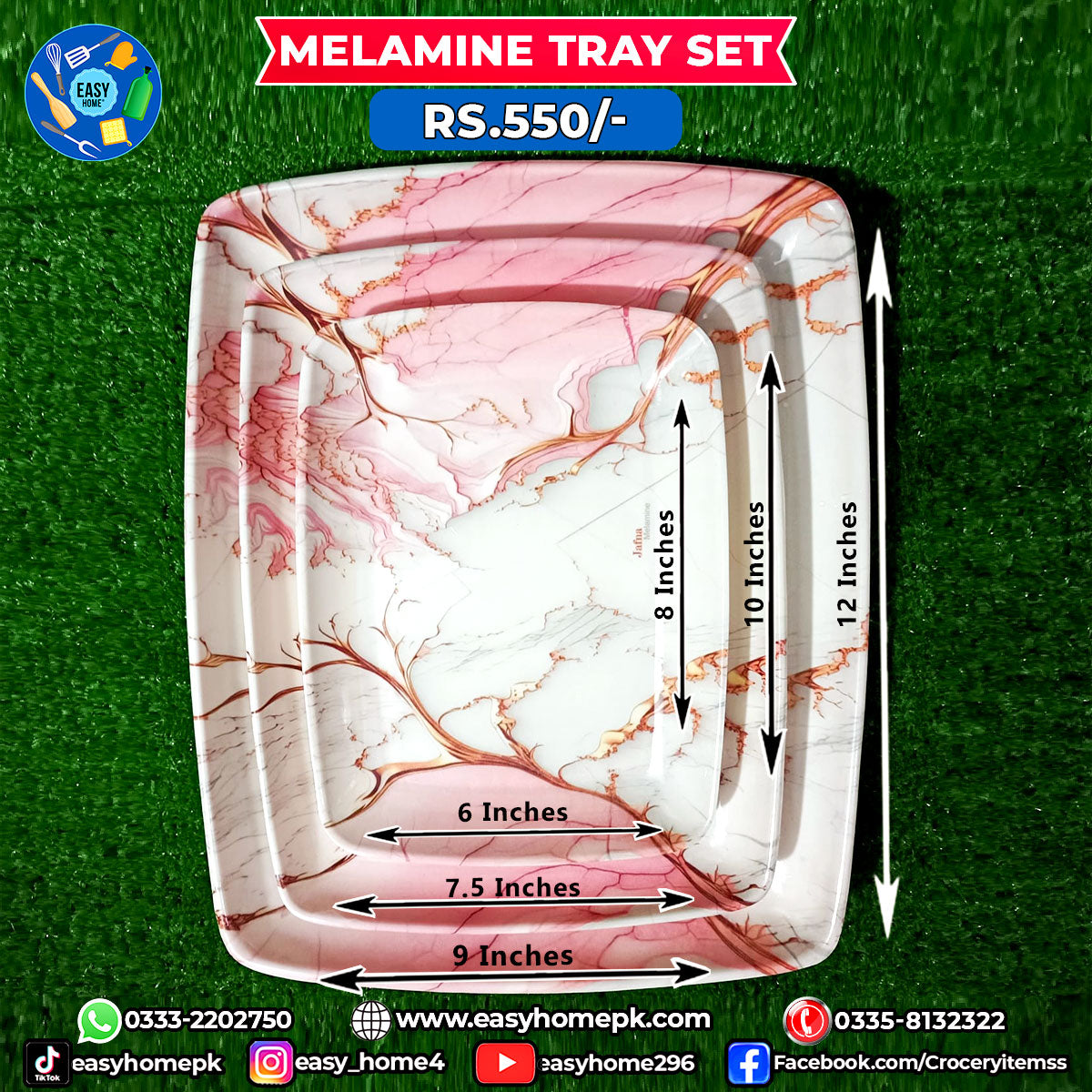 Melamine Tray Set