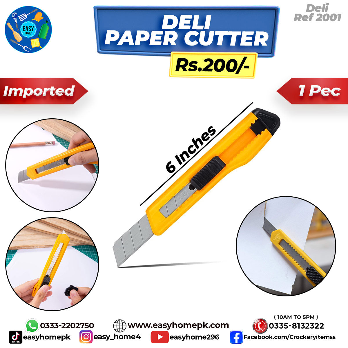 Imported Paper Cutter - Deli