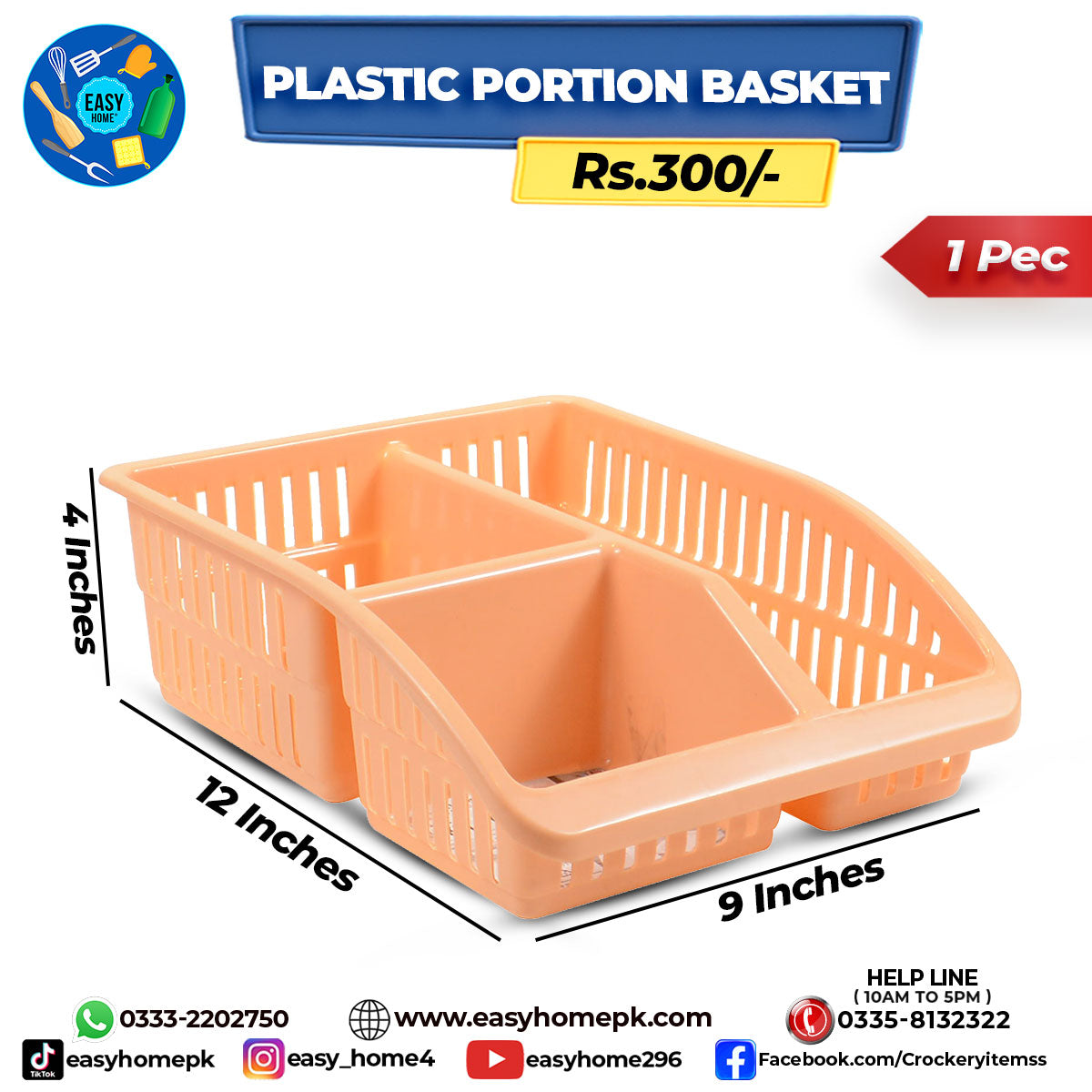 Multipurpose Portion Basket