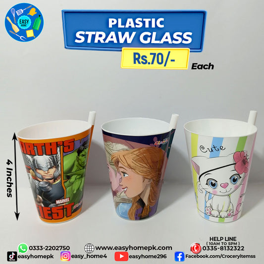Plastic Straw Glass