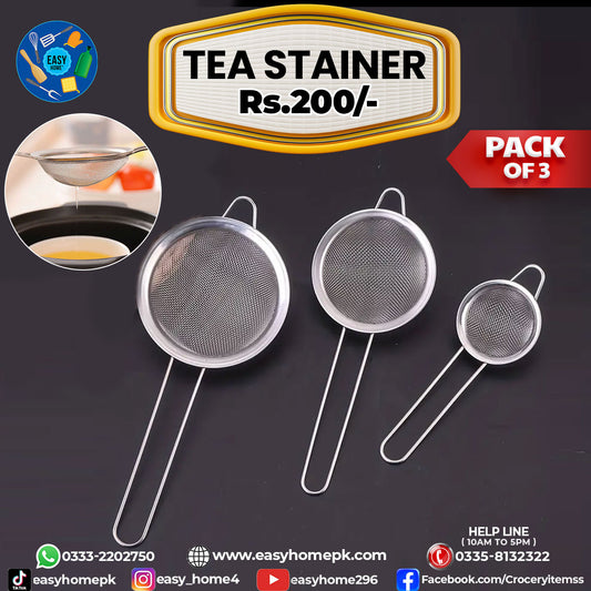 Tea Strainer 3 Pcs Set
