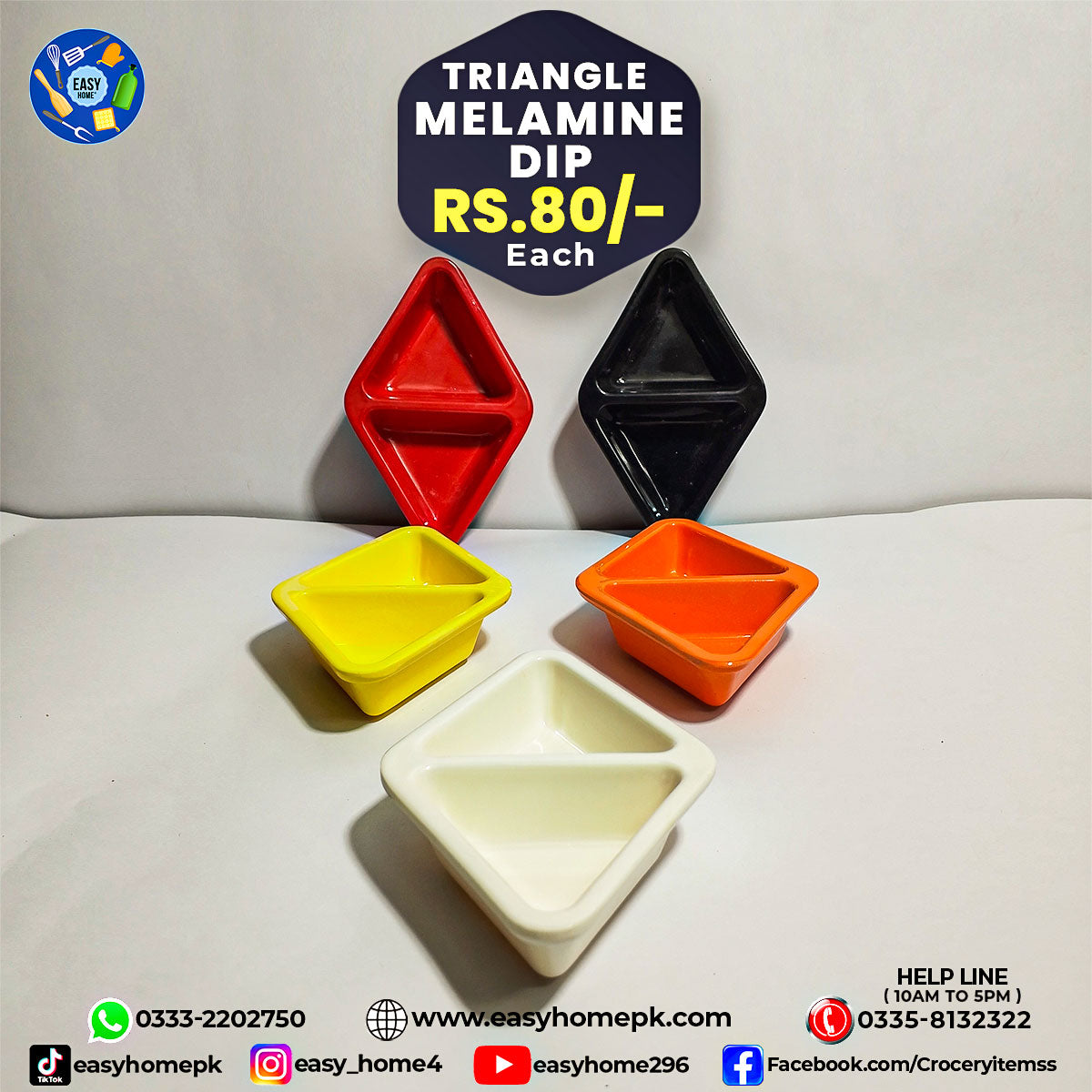 Melamine Triangle dips