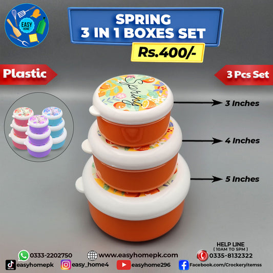 Spring 3 In 1 Boxes Set