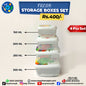 4 Pcs Food Boxes Set