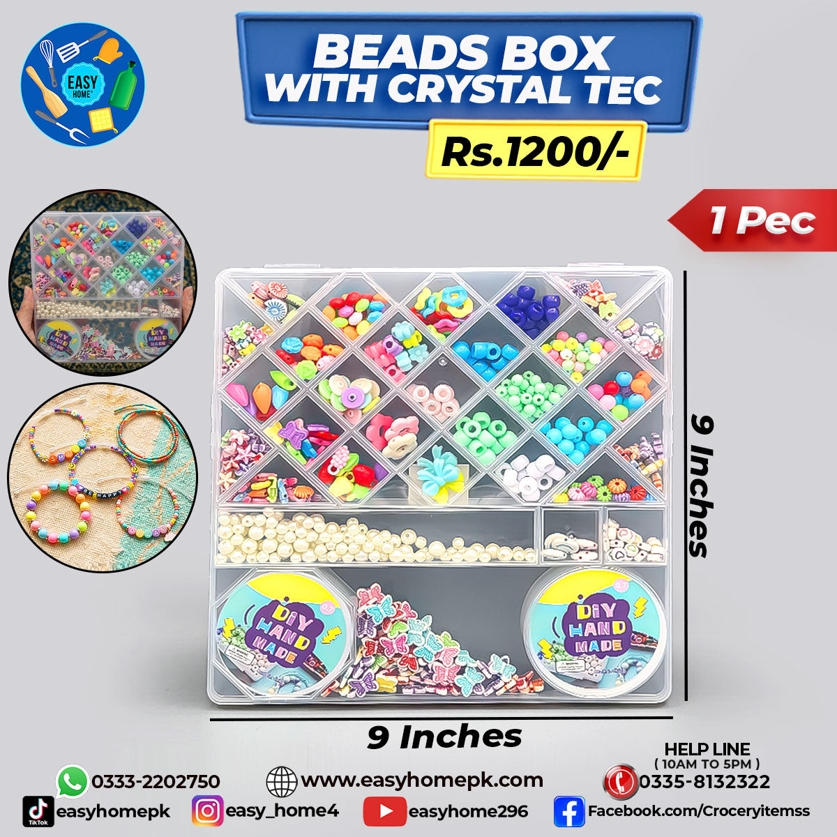 Beads Box With Crystal Tec