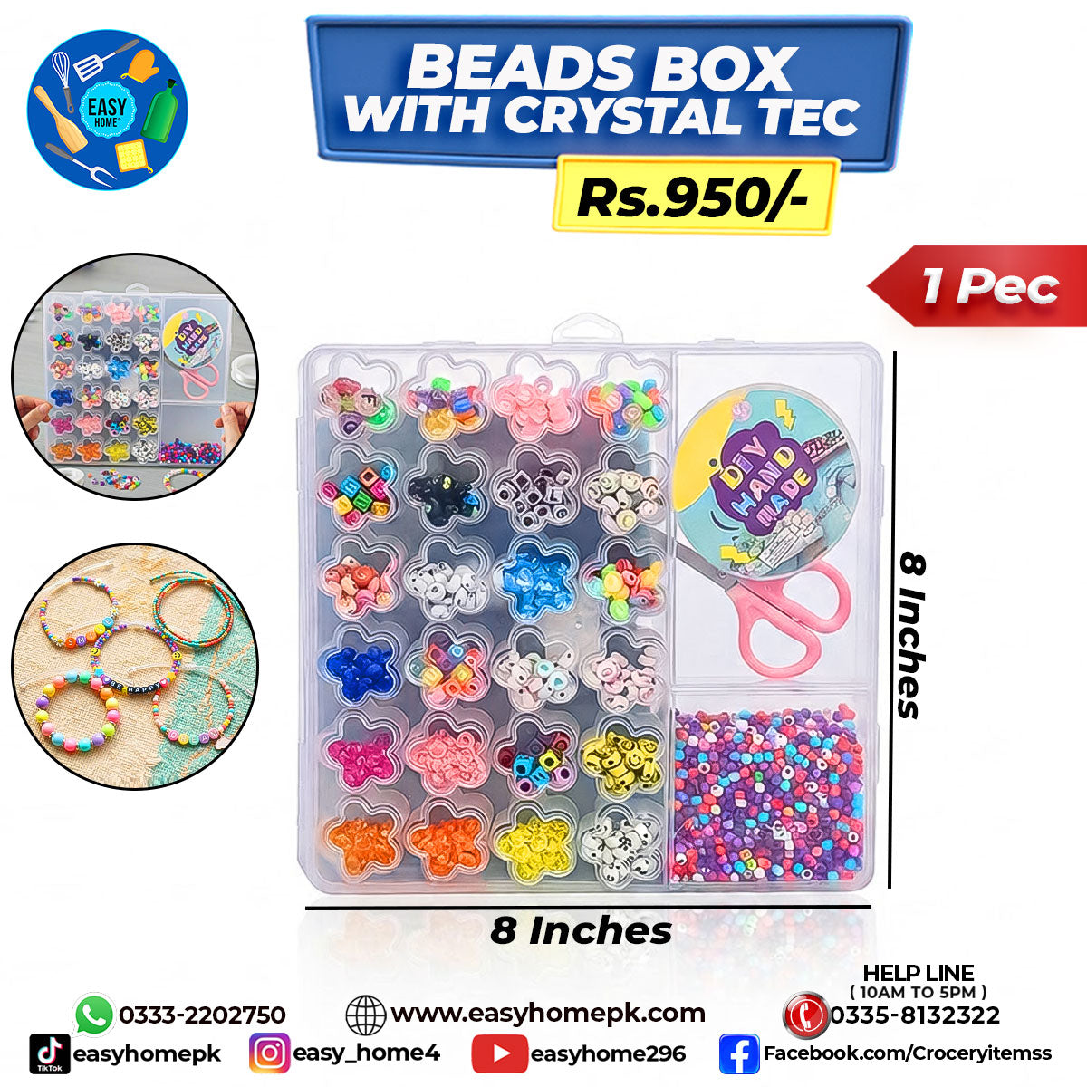 Beads Box With Crystal Tec
