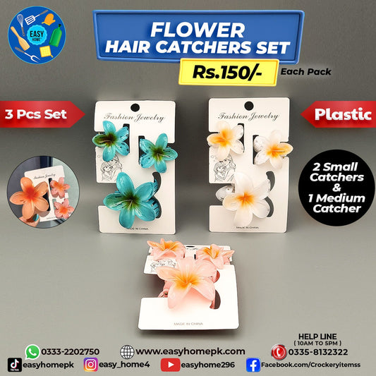 Flower Hair Catcher Set