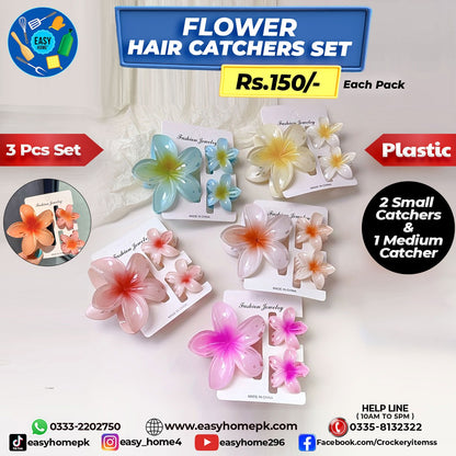 Flower Hair Catcher Set