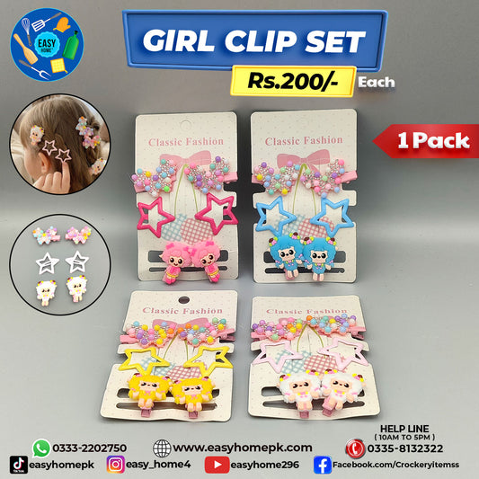 Girls Hair Clip Set