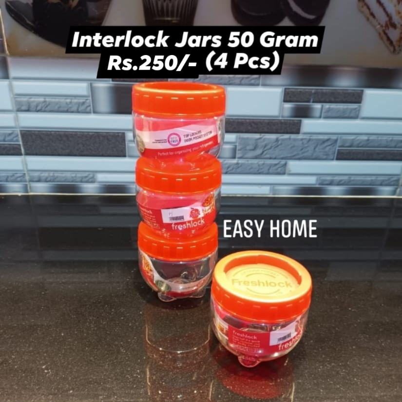 Interlock Jars 4-Pcs