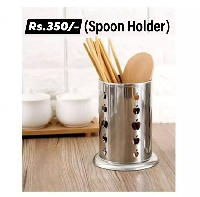 Steel Spoon Holder