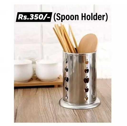 Steel Spoon Holder