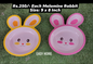 Kids Melamine Rabbit Plate
