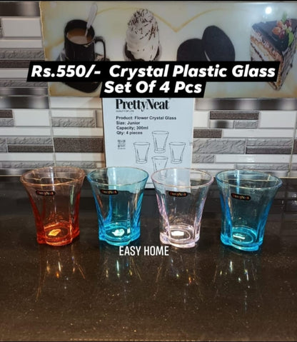Crystal Plastic Glass-Small