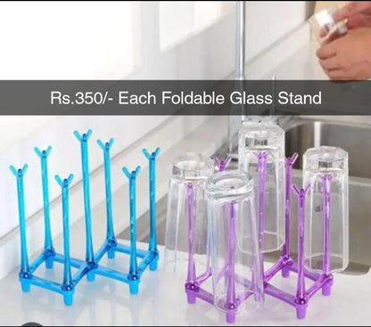 Foldable Glass Stand
