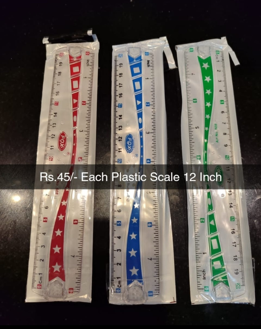 Plastic Scale 12 Inch