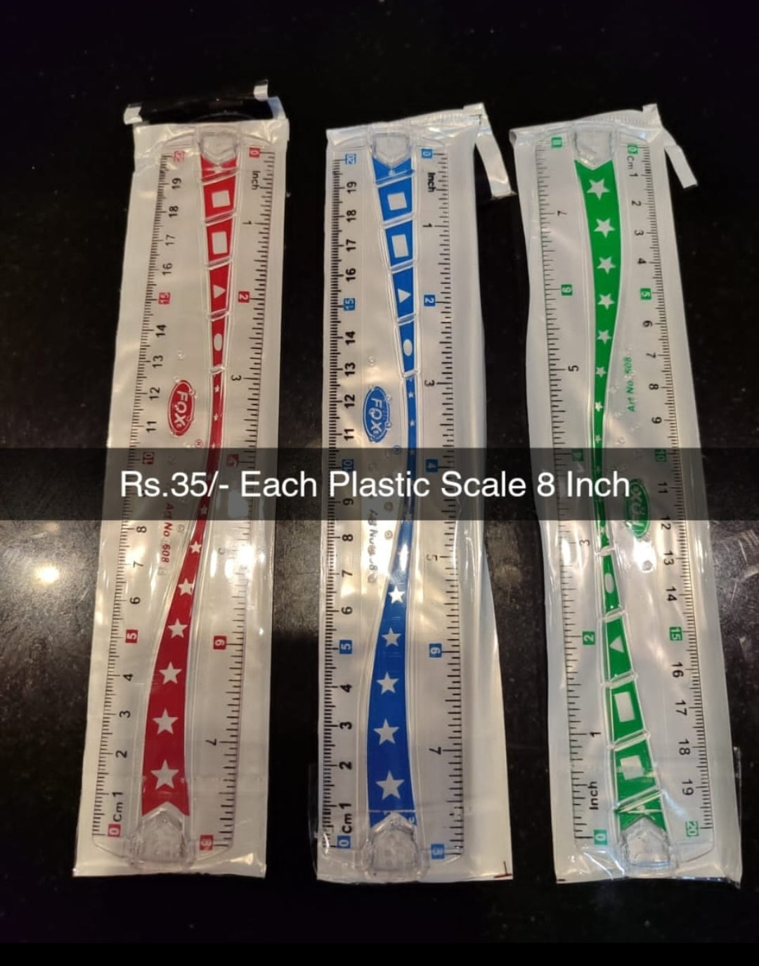 Plastic Scale 8 Inch