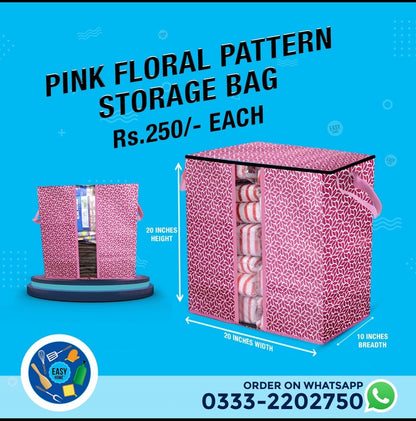 Pink Floral Bag