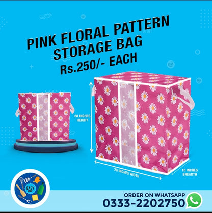 Pink Floral Bag