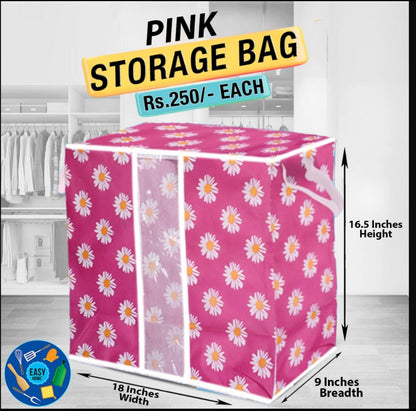 Pink Floral Bag