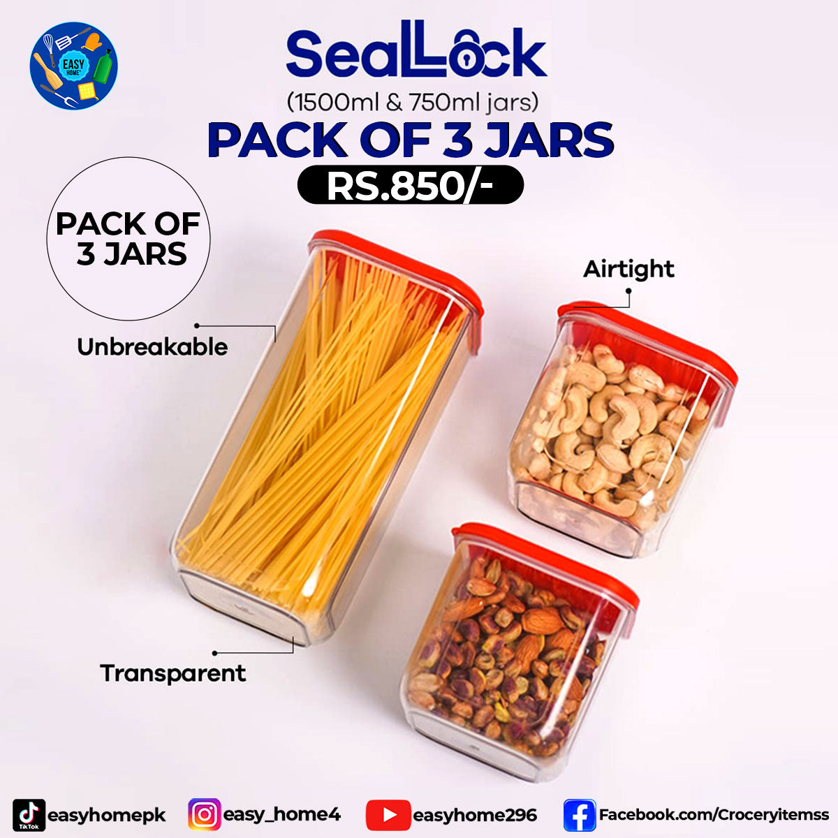Seal Lock 3 Jars